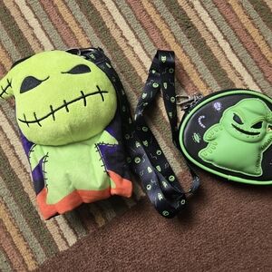 Green Character Plush and Coin Purse Set